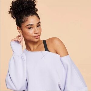 Blogilates Dance Studio Sweatshirt Evening Haze Size 1X NWT